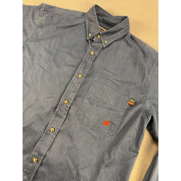 Forge FR Shirt Mens LG Cat2 NFPA Blue American Workwear - Picture 2 of 6